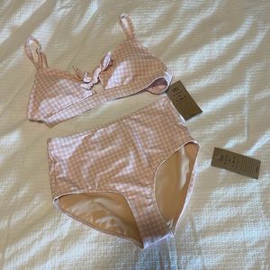 Pink Check off the Hook swim suit